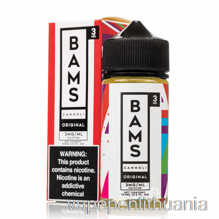 Originalus Cannoli - Bam Bam's Cannoli - 100ml 6mg Vape Skystis